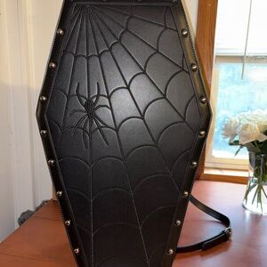 NWT Dolls Kill Black Coffin Travel Case